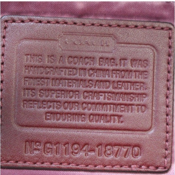 COACH 2011 Chelsea Wine Patent Leather Shoulder Tote Bag (18770) NWT - Picture 15 of 15